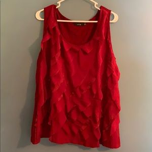 Women’s Sleeveless Ruffled Blouse